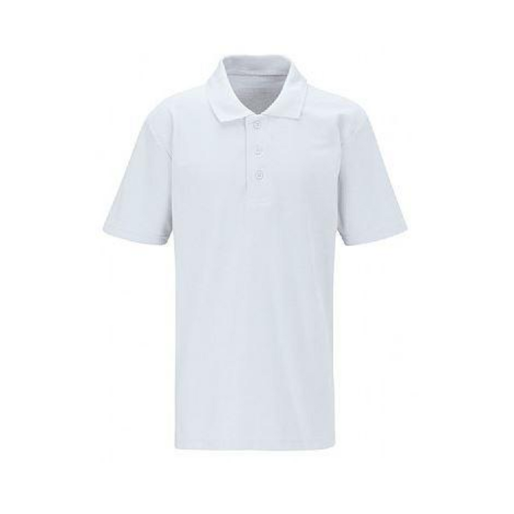 New Inn White Polo (with badge)