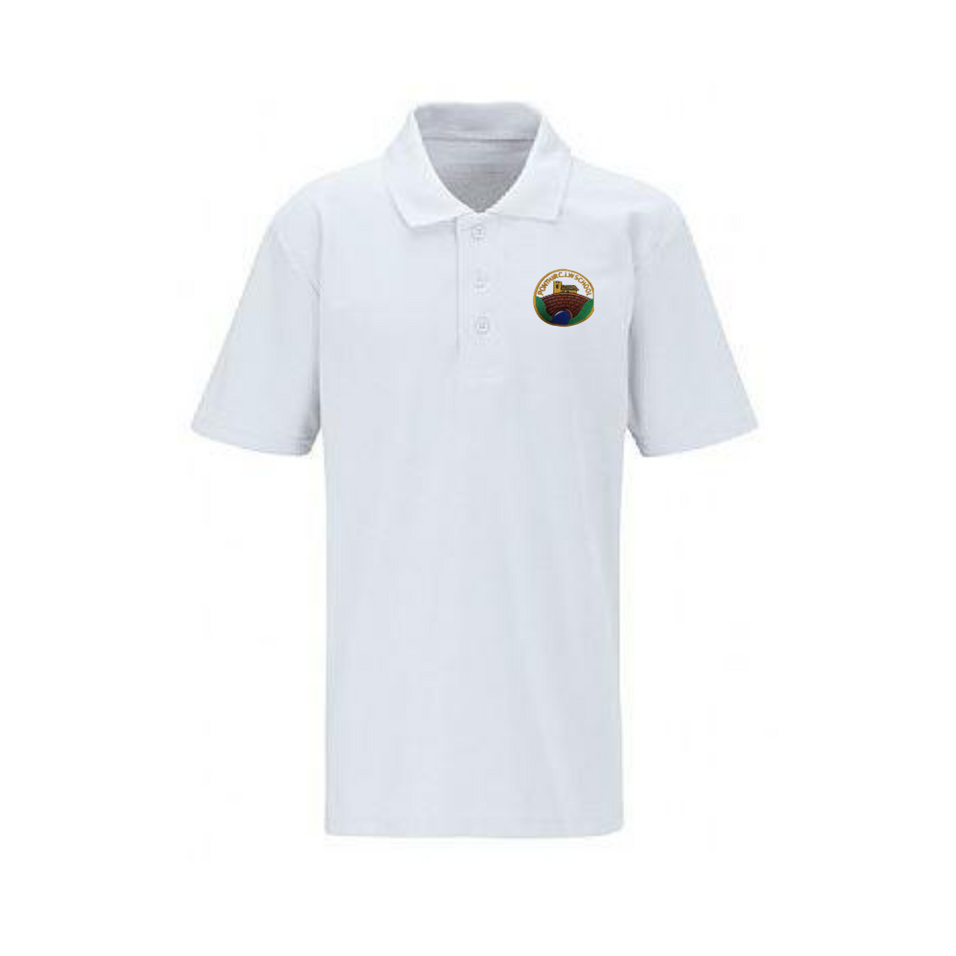 Ponthir White Polo Tops