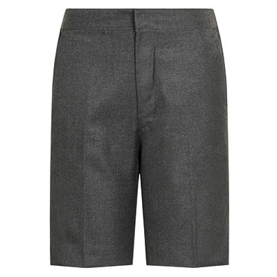 Senior Boys Grey Tailored Shorts - Elasticated Waist
