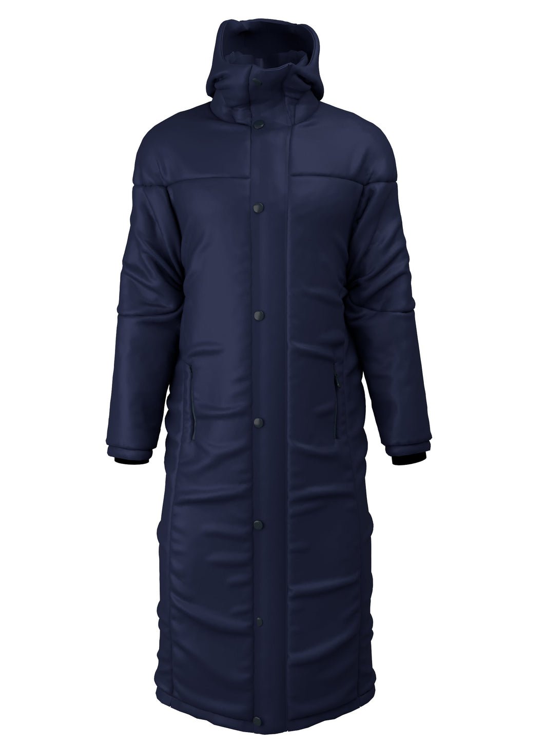 NHSOB Contoured Thermal Touchline Coat with club logo