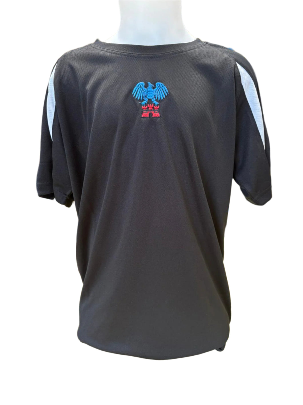 Caerleon Black/White contrast P.E Tech Tee