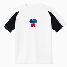 Load image into Gallery viewer, Caerleon White/Black contrast P.E Tech Tee
