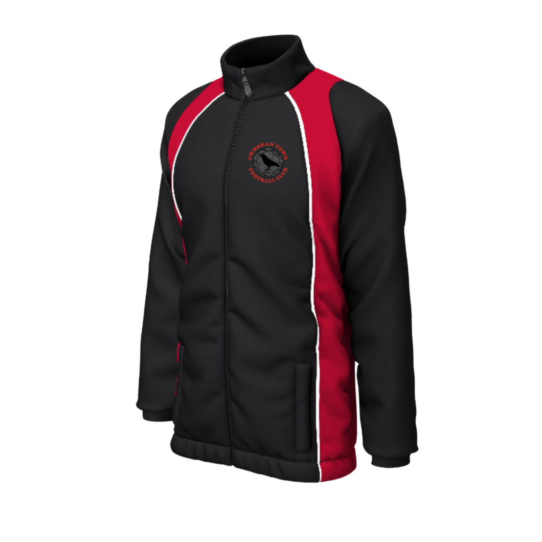 Cwmbran Town Elite Contrast Weatherproof Jacket with Club Logo