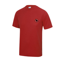 Load image into Gallery viewer, Cwmbran Town Block Colour Adults Tech Tee with Club Logo
