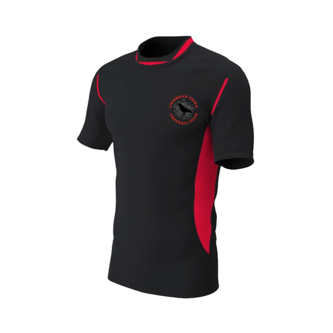 Cwmbran Town Contrast Pro Tech Tee with Club Logo