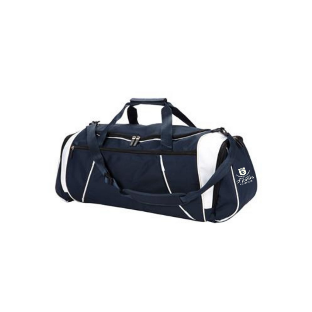 St John's Navy/White Kit Bag - with customisation