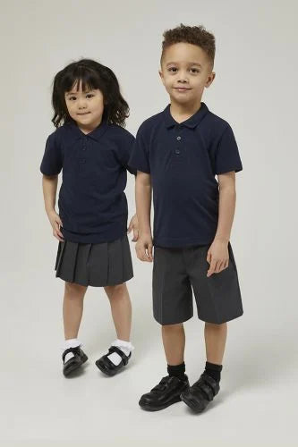 St John's Navy Embroidered Polo Shirt