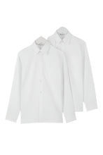 Load image into Gallery viewer, Abersychan White Non Iron Shirts - Twin-pack
