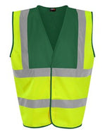 SiteArmor Hi-vis traffic waistcoat HV Yellow/Paramedic Green