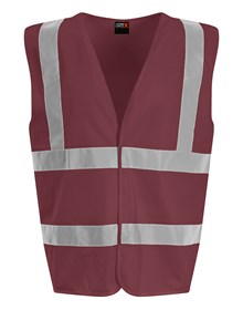 SiteArmor Hi-vis traffic waistcoat Maroon