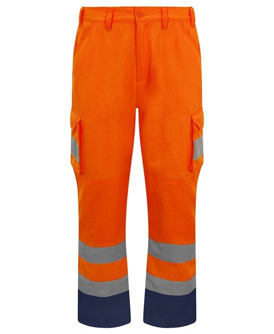 SiteArmor Hi-vis traffic Cargo Trousers (Available in Orange, Yellow & Navy)