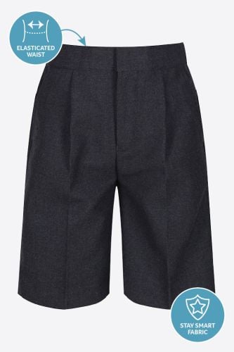 Junior Boys Grey Tailored Shorts
